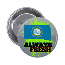 Always Fresh South Dakota Pinback Buttons