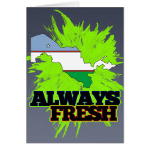 Always Fresh Uzbekistan Greeting Cards