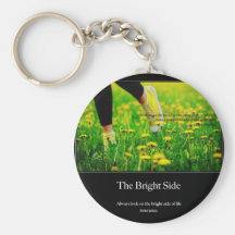 Always look on the bright side of life, insurance. key chain