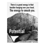 Always try to achieve your potential post cards