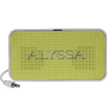 Alyssa Custom Raised Lettering iPhone Speakers