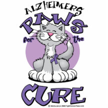 Alzheimers Paws for the Cure Cat Cut Outs
