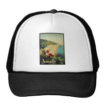 Amalfi Italia Italy Vintage Travel Art 1927 Trucker Hats