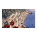 Amalfi Napoli Italy Vintage Italian Travel Poster Business Card Template