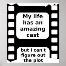 Amazing Cast Funny Poster Sign