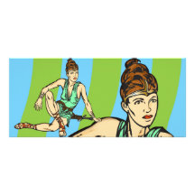 Amazon Women Fantasy Rack Card Design