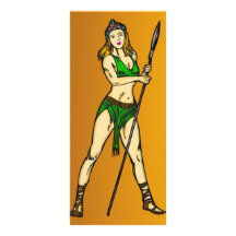 Amazon Women Queen Custom Rack Card