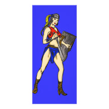 Amazon Women Soldiers Customized Rack Card