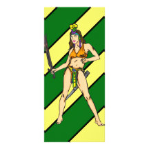 Amazon Women Warriors Customized Rack Card