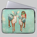 Amber & Azure Deer & Rose Owl Computer Sleeve laptop sleeves