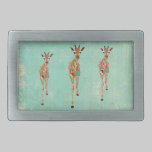 Amber & Azure Giraffes  Belt Buckle belt buckles