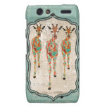Amber  & Azure Giraffes Case Motorola Droid RAZR Case