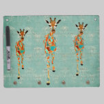 Amber & Azure Giraffes Dry Erase Board dry erase boards