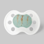 Amber  & Azure Giraffes Pacifier pacifiers