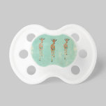 Amber  & Azure Giraffes Pacifier pacifiers