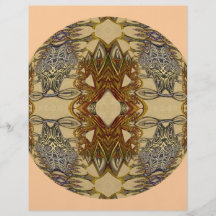 Amber Dragons Kaleidoscope Mandala Full Color Flyer