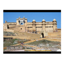 amber fort border post card