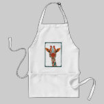Amber Peeking Giraffe Apron aprons