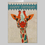 Amber Peeking Giraffe  Birthday Card II cards