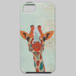 Amber Peeking Giraffe  Blue  iPhone Case casemate cases