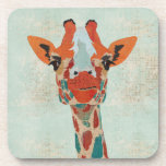 Amber Peeking Giraffe Coaster cork coasters