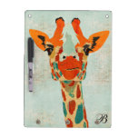Amber Peeking Giraffe Dry Erase Board