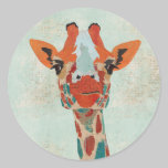 Amber Peeking Giraffe Sticker stickers