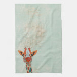Amber Peeking Giraffe Towel
