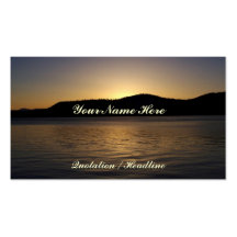 Amber Sunset Business Card Templates