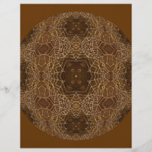 Amber Webs Kaleidoscope Mandala Custom Flyer