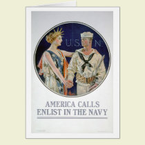 America Calls - Enlist in the Navy (US02285) cards