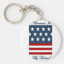 America_Is_My_Home Key Chain