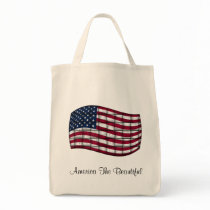 America The Beautiful Grocery Tote bags