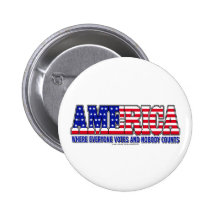 America Votes Pin