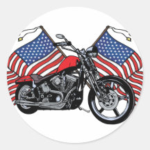 American Biker Stickers