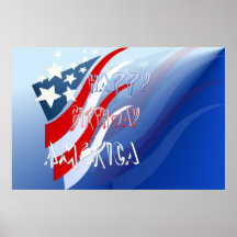 American Birthday Poster