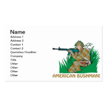 American Bushman Business Card Templates