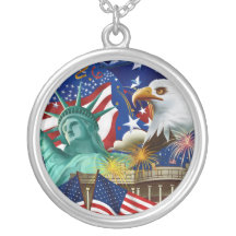 AMERICAN COLLAGE CUSTOM NECKLACE