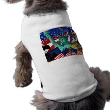 AMERICAN COLLAGE DOG CLOTHING