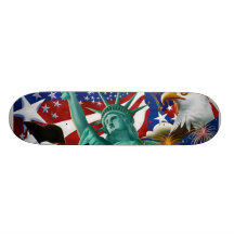 AMERICAN COLLAGE SKATE BOARD