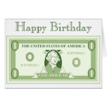 American Dollar Greeting Card