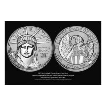 American Eagle Platinum Reverse Proof Coin Photo Print