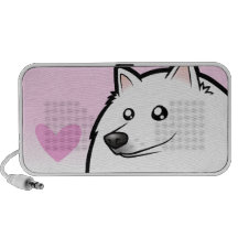American Eskimo Dog / German Spitz Love Speakers