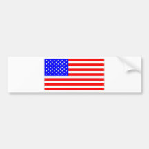 AMERICAN FLAG BUMPER STICKERS