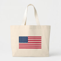 American Flag Canvas Bag