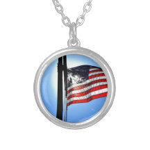 American Flag Custom Necklace