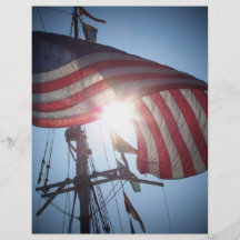 American flag flyer