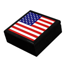American Flag Keepsake Boxes