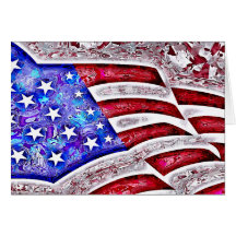 AMERICAN FLAG GREETING CARDS