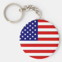 American Flag Key Chain